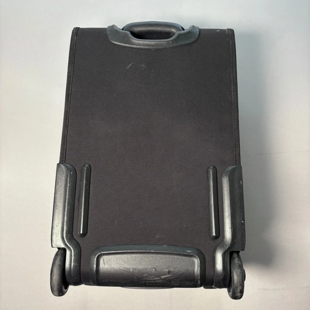 Kirkland Signature Black Cordura Ballistic Fabric Rolling Carry On Suitcase